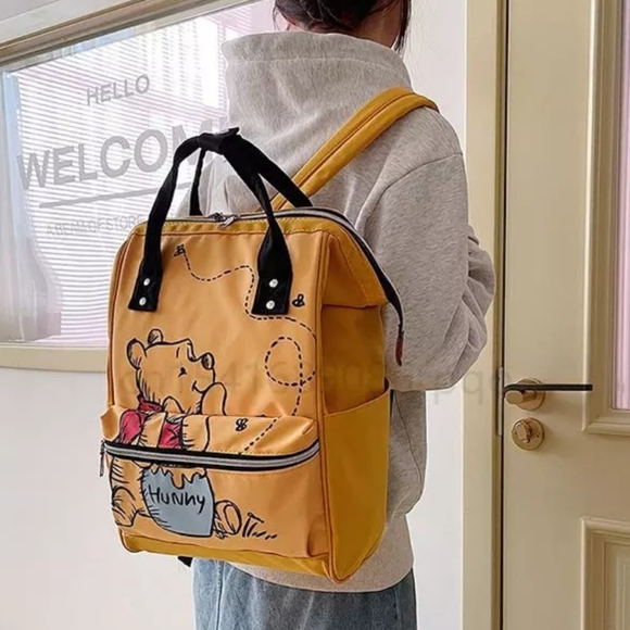 Winnie-the-Pooh Double Zip Lightweight Backpack - Picture 2 of 8